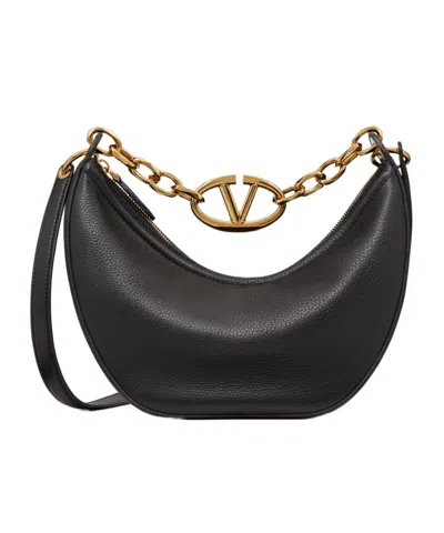 VALENTINO GARAVANI VALENTINO	VLOGO MOON ZIP-UP SMALL SHOULDER BAG