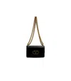 Valentino Garavani Garavani Vain Shoulder Bag In Shiny Calfskin Woman Black Uni In Black