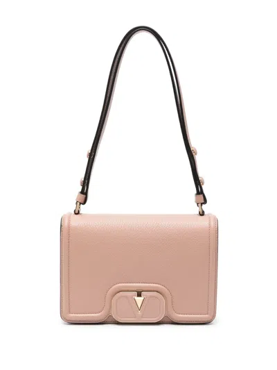 Valentino Garavani Small Vlogo Shoulder Bag In Rose_cannelle