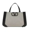 Valentino Small Vlogo Signature Canvas Tote Bag
