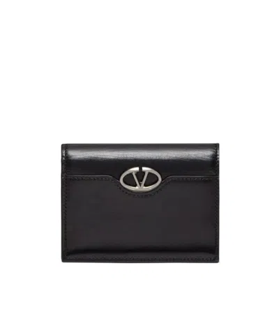 Valentino Garavani Small Vlogo Wallet In Black
