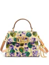 Valentino Small Vsling Embroidered Tote Bag In Yellow