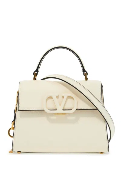 Valentino Garavani Small Vsling Handbag In White