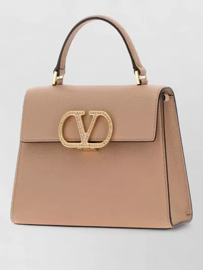 Valentino Garavani Small Vsling Leather Clutch Bag Top Handle