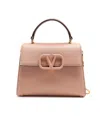 Valentino Small Vsling Tote Bag In Nude