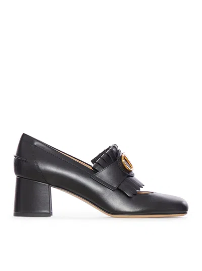 VALENTINO GARAVANI SMOOTH CALFSKIN LEATHER SHOES WITH VLOGO