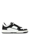Valentino Garavani Men Two-tone Leather Freedots Sneakers In Black