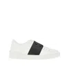 Valentino Open Sneaker With Contrasting Panel And Studded Heel In White