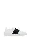 Valentino Open Sneaker With Contrasting Panel And Studded Heel