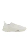 Valentino White Fabric And Mesh True Act Sneakers In White