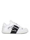 Valentino Vl7n Leather And Fabric Low-top Sneakers In Black