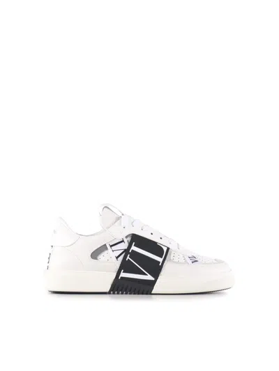 Valentino Garavani Valentino Vltn Leather Slip-on Sneaker In Neutral