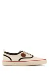 Valentino Nojoke Canvas Sneakers With Contrasting Profiles