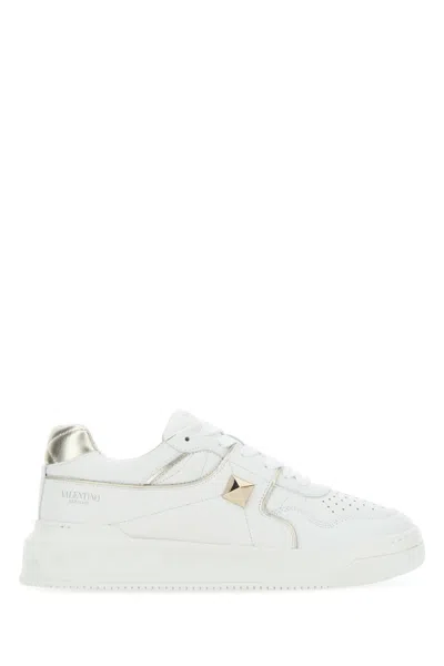 Valentino Garavani One Stud Sneakers In Gold