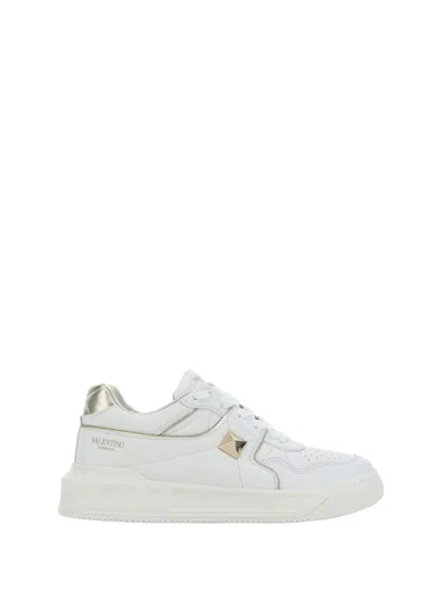 Valentino Garavani One Stud Sneakers In Gold
