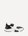 Valentino True Act Leather-trimmed Mesh And Rubber Sneakers