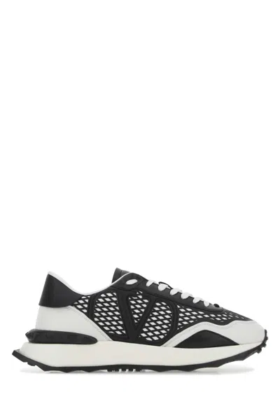 Valentino Garavani Sneakers Mesh Panel Rubber Sole In A01