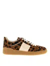 Valentino Garavani Upvillage Trainer In Pony-effect Calfskin Leather Woman Animal Print 39.5 In Animal Print