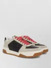 Valentino Garavani Sneakers Contrasting Panels Perforated Detailing Rubber Sole In Multi