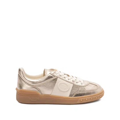 Valentino Garavani Sneakers Gold, Neutral In Gray