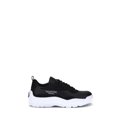 Valentino Garavani Sneakers In Pelle In Black