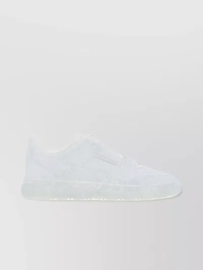 Valentino Garavani Sneakers Leather Embellished Heel In Multi