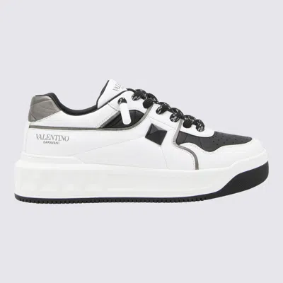 Valentino Garavani Low Top Sneakers Contrast Panels In Animal Print