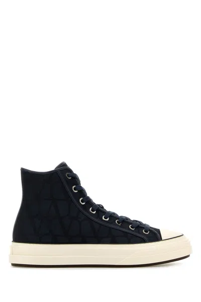 Valentino Garavani Sneakers In Marinemarineivorynerofondant