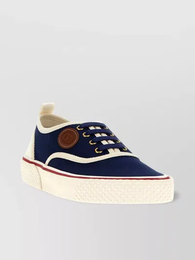 VALENTINO GARAVANI SNEAKERS 'NOJOKE' CONTRAST TRIM ROUND TOE RUBBER SOLE