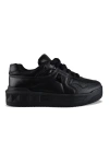 Valentino One Stud Xl Leather Low-top Sneakers In Black