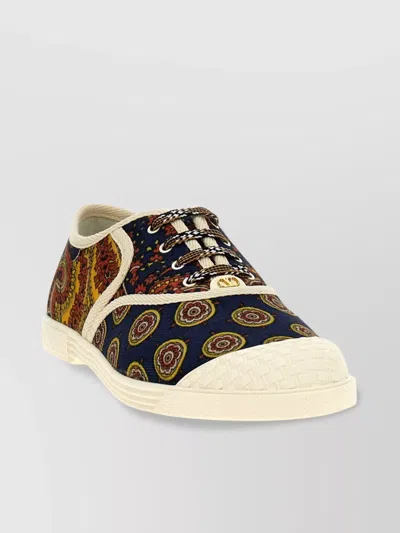 VALENTINO GARAVANI SNEAKERS ROUND TOE TEXTILE UPPER
