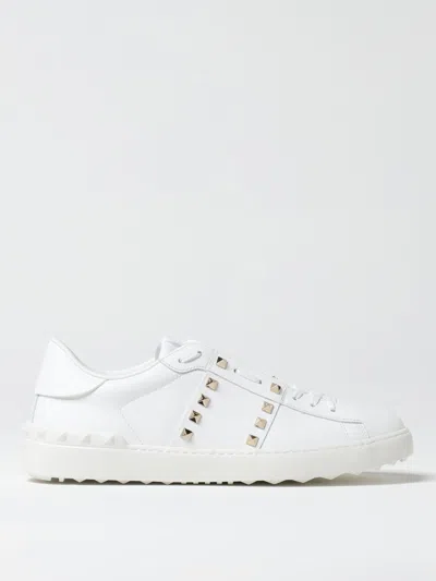 Valentino Garavani Valentino Rockstud Untitled Leather Sneaker In White