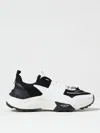 Valentino True Act Leather-trimmed Mesh And Rubber Sneakers In 黑色