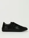 Valentino Garavani Rockstud Untitled Sneaker In Calfskin Leather In Black