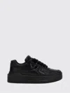 Valentino One Stud Xl Leather Low-top Sneakers In Black