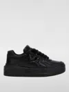Valentino Black One Stud Xl Nappa Leather Low-top Sneakers In Black