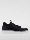 Valentino Garavani Hybrid Rainboot Leather Sneakers With Signature Branding In Schwarz