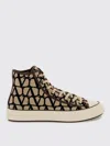 Valentino Toile Iconographe High Upper Board Shoes In Schwarz