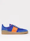Valentino Multicolor Split Leather And Leather Upvillage Sneakers In Blue