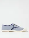Valentino Bay By Bay Bicolor Canvas Low-top Sneakers In Hellblau