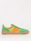 Valentino Multicolor Suede And Fabric Upvillage Sneakers In Green