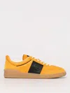 Valentino Light Orange Suede Upvillage Sneakers In Ocher
