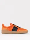 Valentino Upvillage Leather And Nylon Low Top Sneaker In Orange