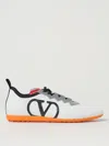 Valentino Garavani White Sneakers With Asymmetric Toe And Vlogo Detail On The Side In Tech Fabric Ma