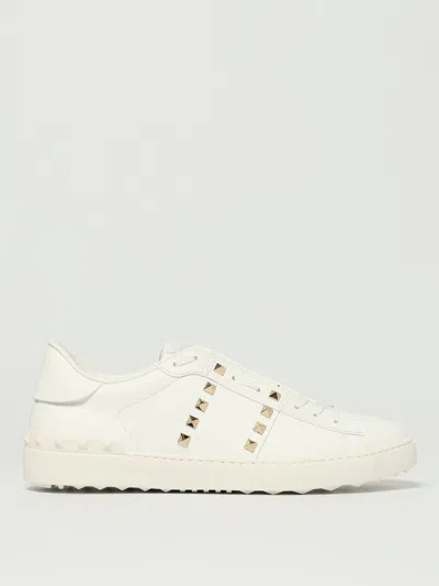 Valentino Garavani Valentino Rockstud Untitled Leather Sneaker In White