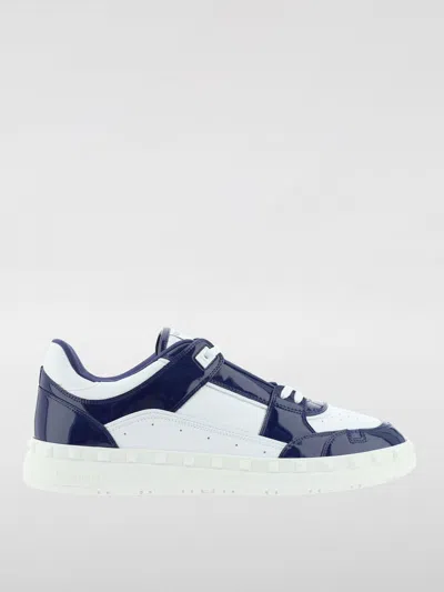 Valentino Garavani Patent Leather Freedots Low-top Sneakers In White