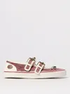 Valentino Garavani Pink Polyester Sneakers In Multi
