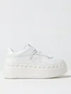 Valentino Freedots Xl Leather Platform Sneakers In White