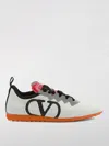 Valentino Chromathon Low-top Sneakers In Perforated Leather In White