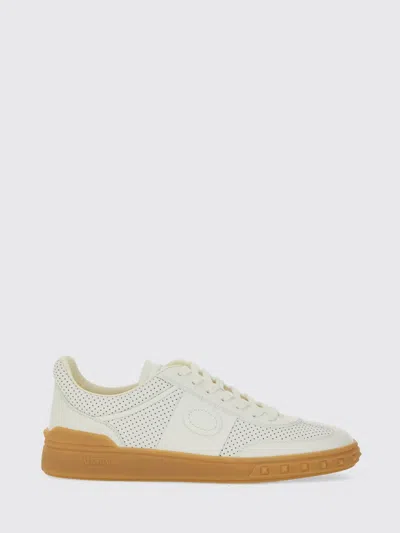 Valentino Garavani Low-top Perforated Sneakers Rubber Sole In White